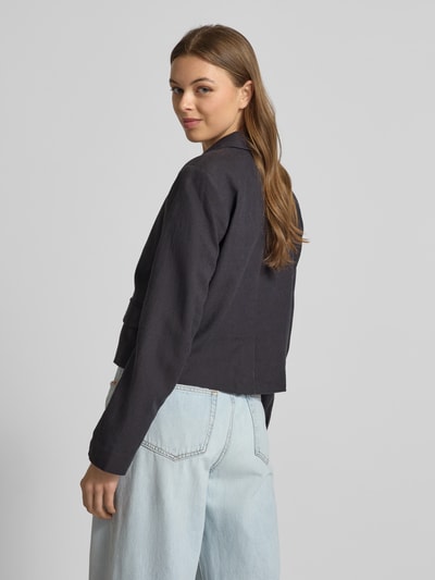 MSCH Copenhagen Linnen blazer met reverskraag, model 'Pennie Giania' Antraciet - 5