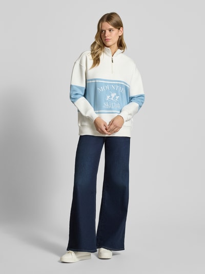 LeGer sweatshirt met Ritssluiting Model 'Cosette' Offwhite - 1