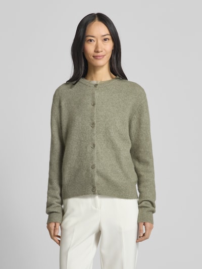 Samsøe Samsøe Cardigan mit Rundhalsausschnitt Modell 'NOR' Oliv 4