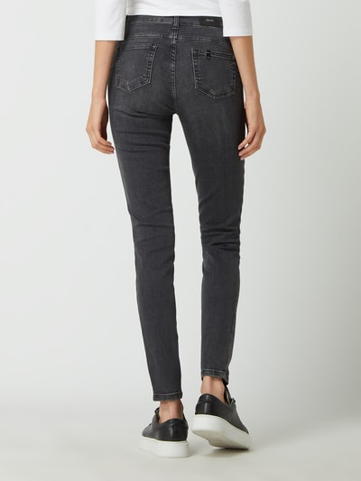 Liu Jo White Skinny Fit Jeans mit Stretch-Anteil Modell 'Devine'  Dunkelblau 5