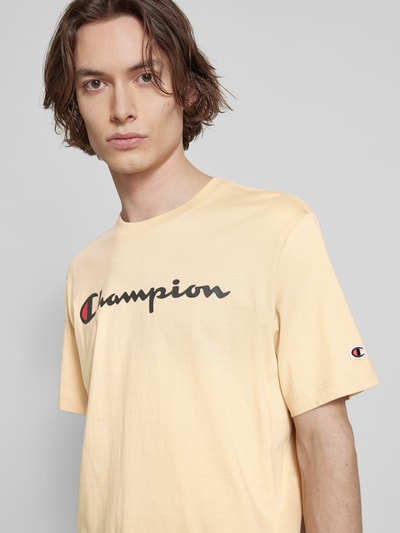 CHAMPION T-shirt met labelprint Beige - 3