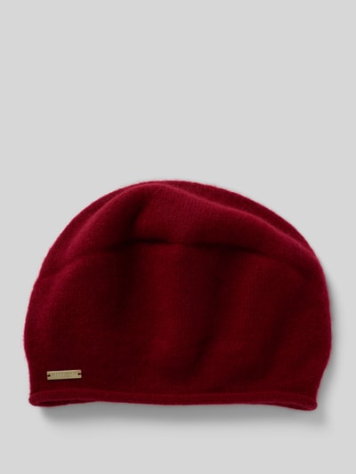 Seeberger Mütze aus reinem Kaschmir Bordeaux 1