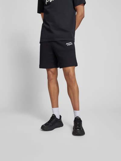 MAISON KITSUNE Sweatshorts mit Label-Stitching Black 4