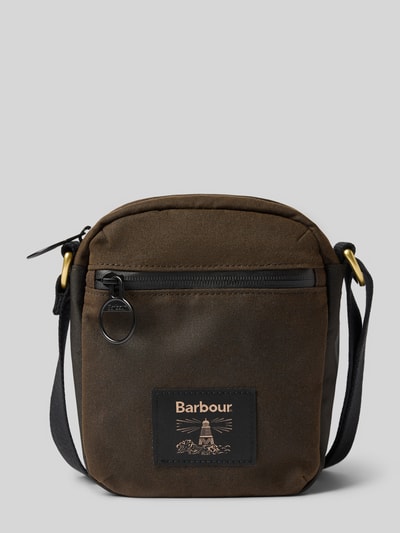 Produktfoto, braune torba na ramię aus reiner bawełna von Barbour, dezente schwarze Details, rechteckige Form, Herren Umhängetasche von Barbour