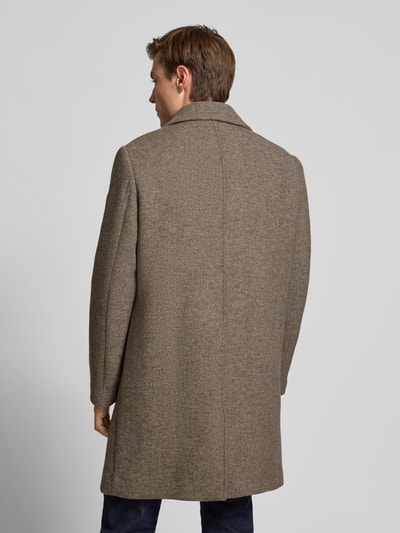 SELECTED HOMME Regular fit lange jas van wolmix, model 'ARCHIVE' Lichtbruin - 5