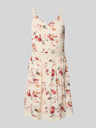 Only Getailleerde mini-jurk van pure viscose, model 'KARMEN' Ecru - 2