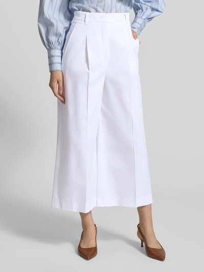 Max Mara Studio Regular Fit Culotte aus Baumwoll-Mix Modell 'TEQUILA ' Weiss 4