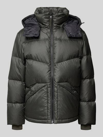 Marc O'Polo Denim Regular Fit Daunenjacke mit abnehmbarer Kapuze Khaki 2