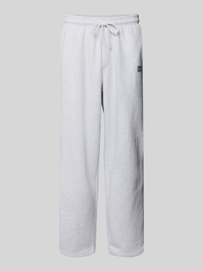 American Vintage Sweatpants met elastische band, model 'BAPTOWN' Lichtgrijs gemêleerd - 2