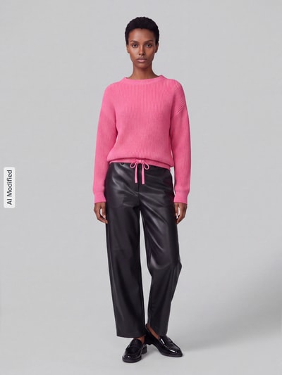 Jake*s Casual Regular Fit Pullover mit Tunnelzug Pink 1
