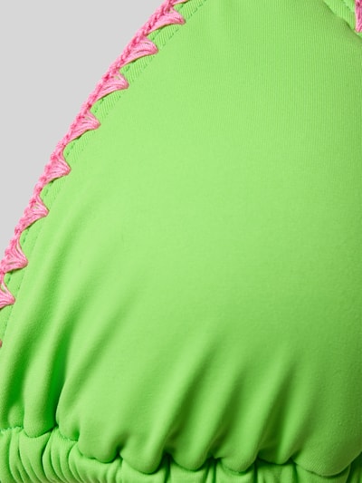 Produktfoto, Bikini mit Stitchings und Schnürung von Banana Moon, materiał z dodatkiem stretchu, aplikacja, stitching, tekstura gładka, detal