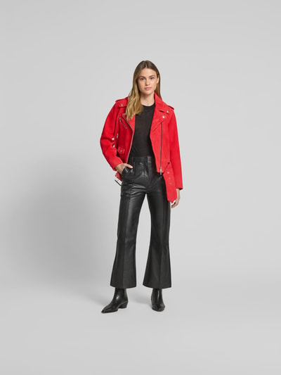 Stand Studio Lederjacke aus echtem Leder Rot 1