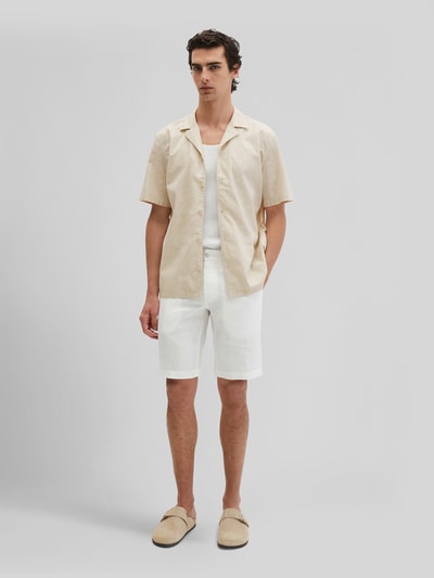 Marc O'Polo Regular Fit Freizeithemd aus reiner Baumwolle Beige 1