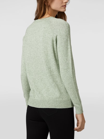 Only Pullover van viscosemix, model 'Lesly' Mintgroen gemêleerd - 5