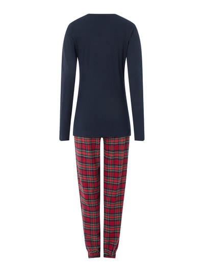 Happy Shorts Pyjama mit weihnachtlichem Muster  Rot 4