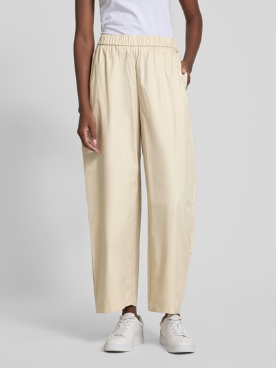 ARMANI EXCHANGE Wide Leg Stoffhose mit elastischem Bund Sand 4