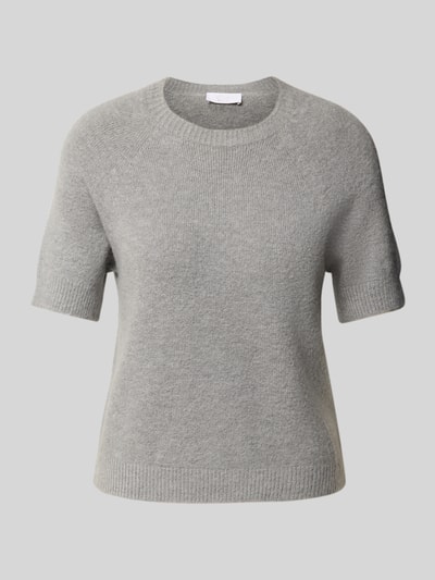 Rich & Royal Gebreid shirt met ronde hals en 1/2-mouwen Middengrijs - 2