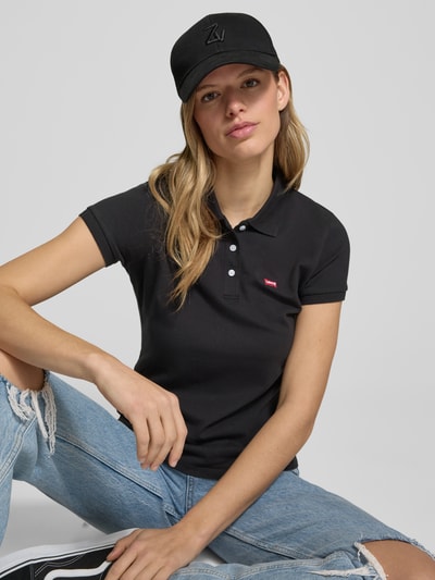 Levi's® 300 Koszulka polo o kroju regular fit z naszywką z logo Czarny 3