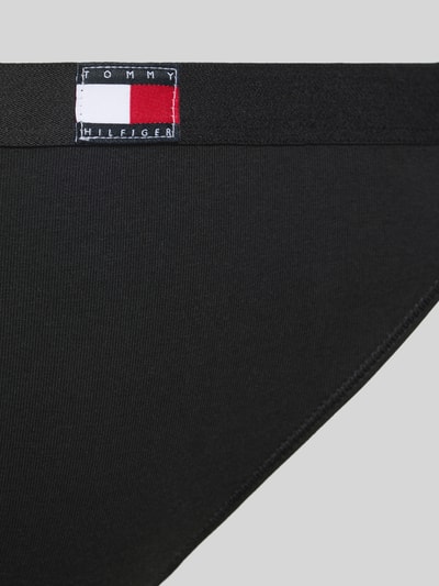 TOMMY HILFIGER Stringi z mieszanki bawełny w zestawie 5 szt. Czarny 2
