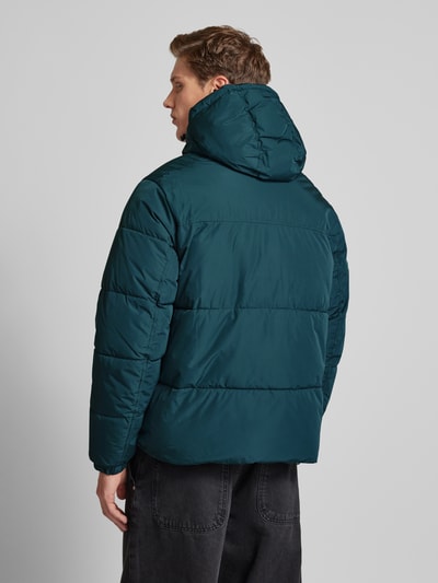 Jack & Jones Kurtka pikowana z kapturem model ‘BRADLEY’ Petrol 5