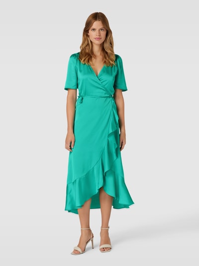 Soaked in Luxury Maxi-jurk in wikkellook, model 'Karvin' Groen - 4