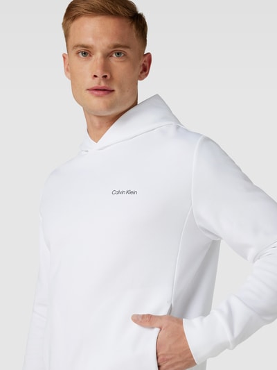 CK Calvin Klein Hoodie mit seitlichen Eingrifftaschen Weiss 3