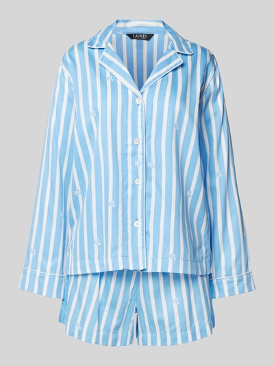 Lauren Ralph Lauren Pyjama mit Logo-Print Blau 1