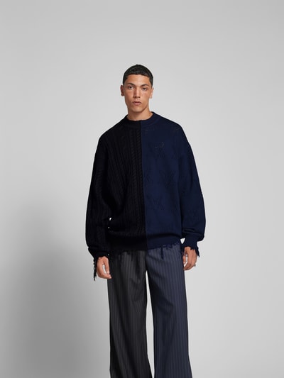 VETEMENTS Pullover mit Fransen Black 4