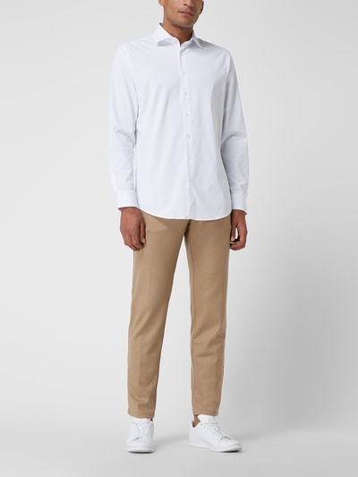 SEIDENSTICKER REGULAR FIT Business-Hemd aus Twill - feuchtigkeitsregulierend Weiss 1