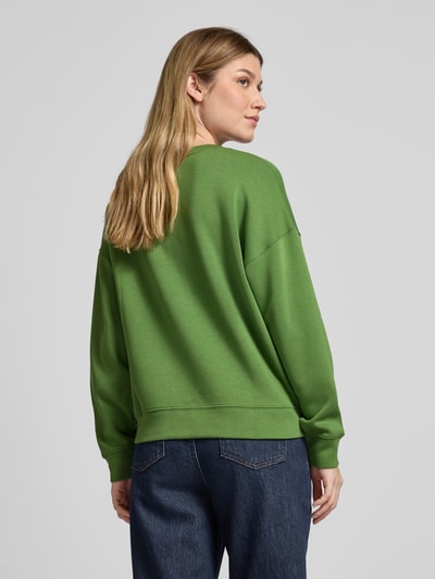 MSCH Copenhagen Sweatshirt met ronde hals, model 'Ima' Grasgroen - 5