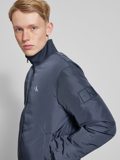 Calvin Klein Jeans Blouson mit Label-Print Modell 'HARRINGTON' Dunkelblau 3