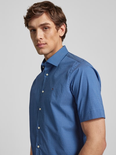 Tommy Hilfiger Regular fit zakelijk overhemd met kentkraag Marineblauw - 3