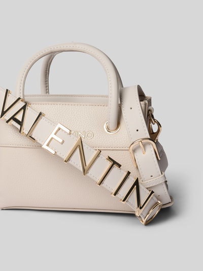 VALENTINO BAGS Handtas met labelapplicatie, model 'ALEXIA' Steengrijs - 2