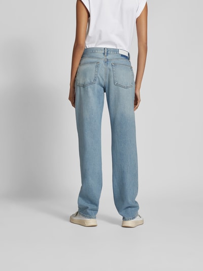 RE/DONE Straight Fit Jeans im Used-Look Hellblau 5