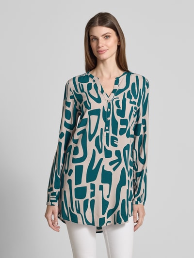 Christian Berg Woman Longbluse mit V-Ausschnitt Sand 4