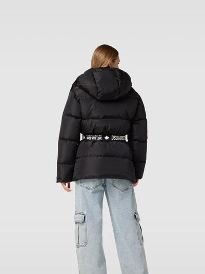 Dsquared2 Oversized Steppjacke mit Taillengürtel Black 5