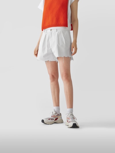 Denimist Jeansshorts im Distressed-Look Weiß 4
