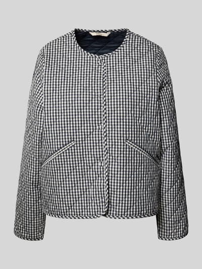 Barbour regular fit gewatteerde jas met all-overpatroon model 'CASHEL' Marineblauw - 2