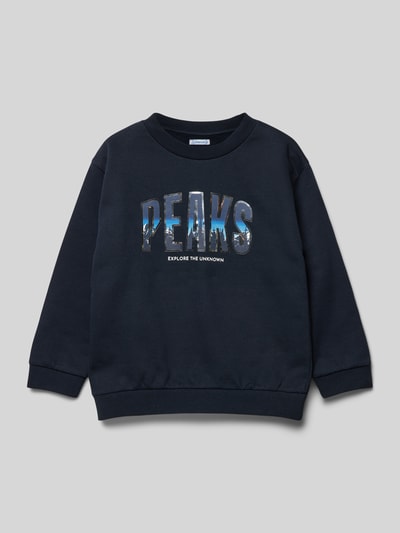 Mayoral Sweatshirt met statementprint Marineblauw - 1