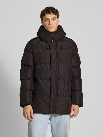 Superdry Kurtka pikowana z kapturem Czarny 4