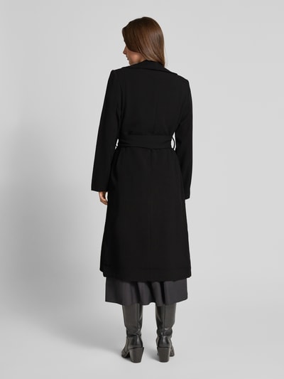 GUIDO MARIA KRETSCHMER WOMAN Lange jas met reverskraag, model 'Lia' Zwart - 5