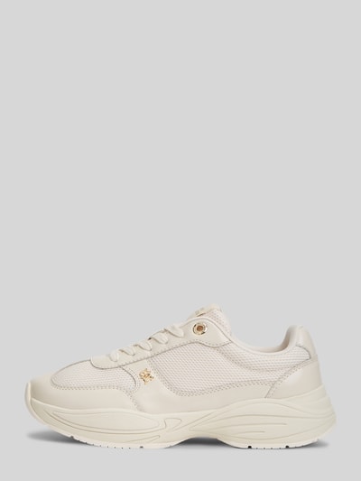 Tommy Hilfiger sneakers van echt leer met logodetails Offwhite - 2