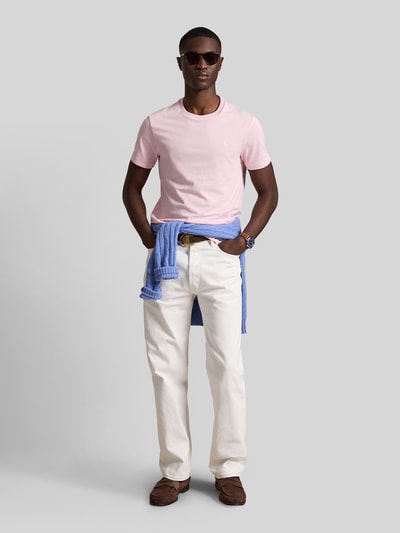 Polo Ralph Lauren Regular Fit T-Shirt aus reiner Baumwolle Pink 1