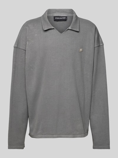 Pegador Poloshirt mit V-Ausschnitt Taupe 1