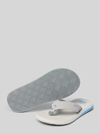 REEF Teenslippers met labeldetails, model 'The Layback' Middengrijs - 4