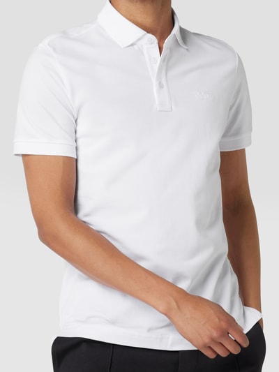 JOOP! Collection Poloshirt mit Label-Stitching Weiss 3