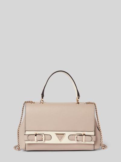 Guess Handtas met labelapplicatie, model 'ECO ALI' Taupe - 2