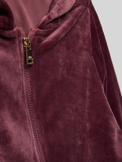 Only Regular fit sweatjack, model 'REBEL'  Bordeaux - 2