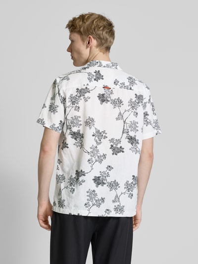 Superdry Regular Fit Freizeithemd aus Baumwoll-Leinen-Mix Weiss 5