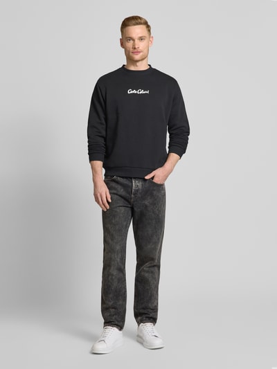 CARLO COLUCCI Sweatshirt mit Label-Print Black 1